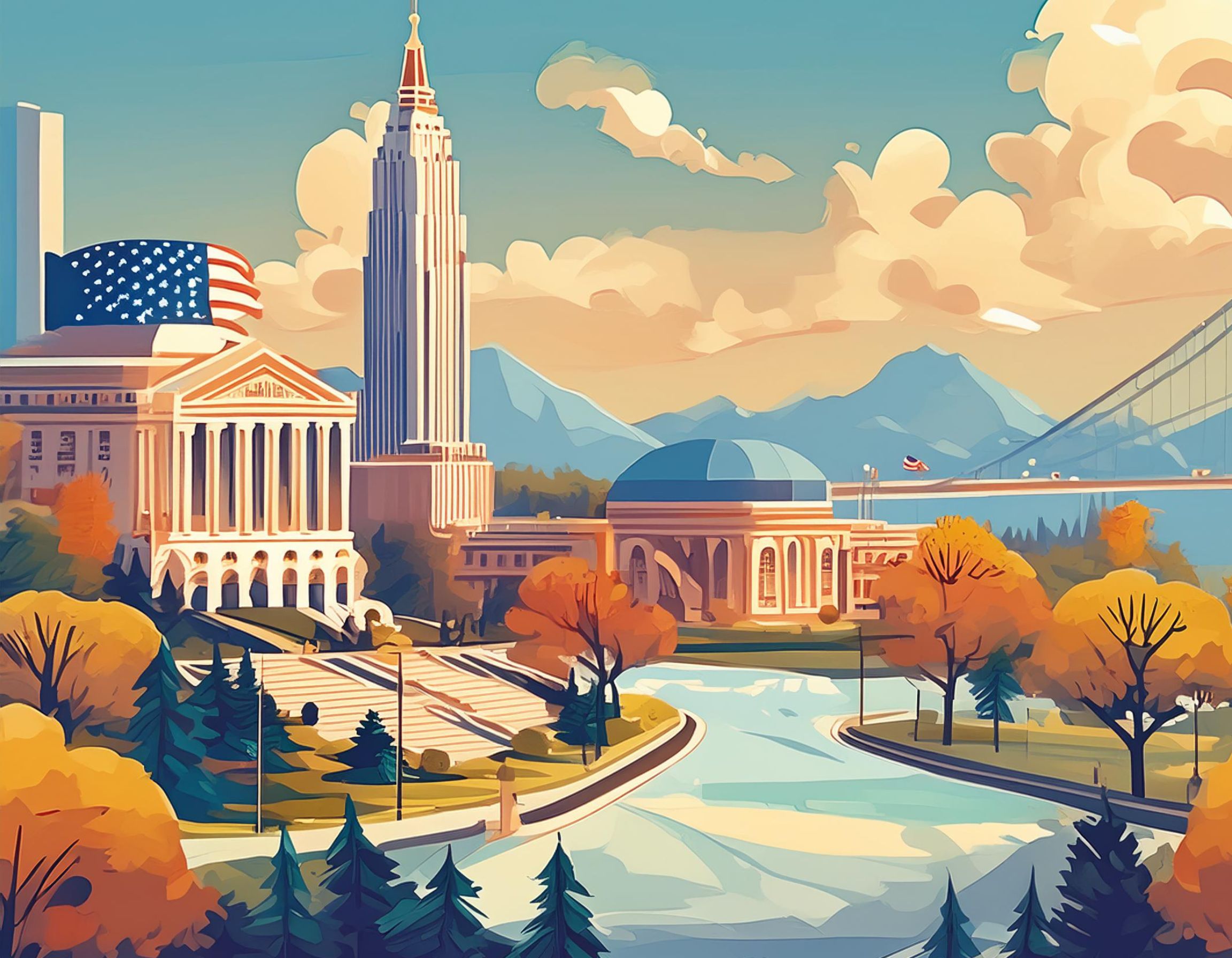 USA Universities and landscapes Art USA Universities and landscapes Art